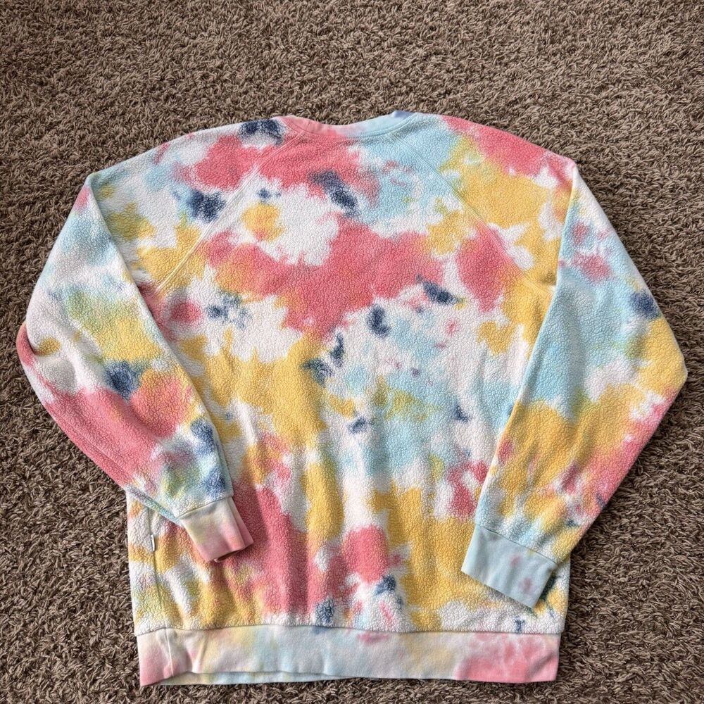 Feat Blanket Blend Tie Dye Rainbow Hooded Sweatshirt Unisex Size 1 - Picture 2 of 7